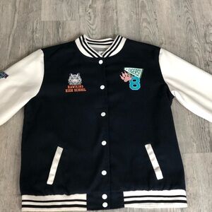 Justice x StrangerThings Letterman Jacket